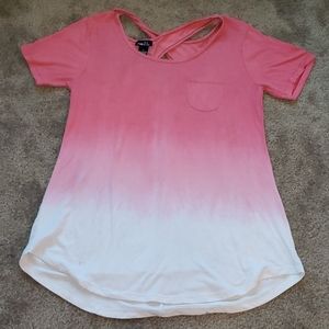 Ombre pink shirt
